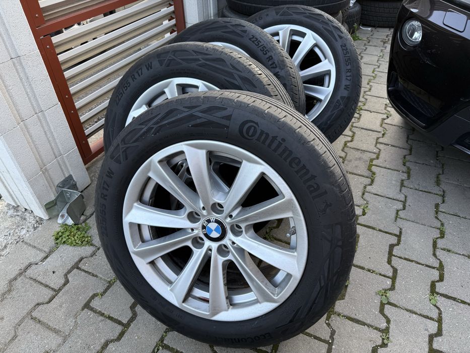 Jante originale BMW F10 F11 17” cu anvelope 225 55 17 Continental