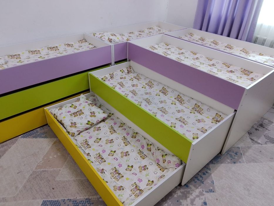 Кровати 3-х ярусные для детсада