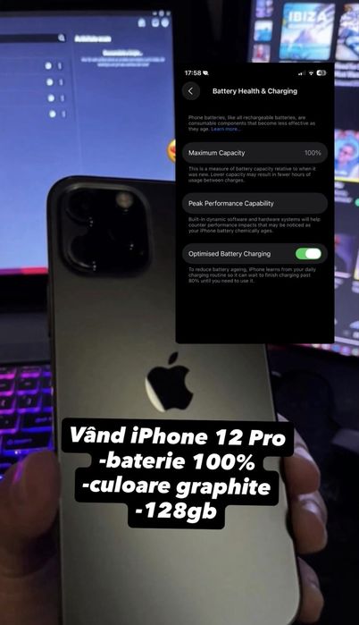 Vand iPhone 12 pro 128gb graphite