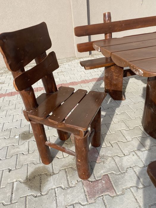 Set terasă lemn masiv