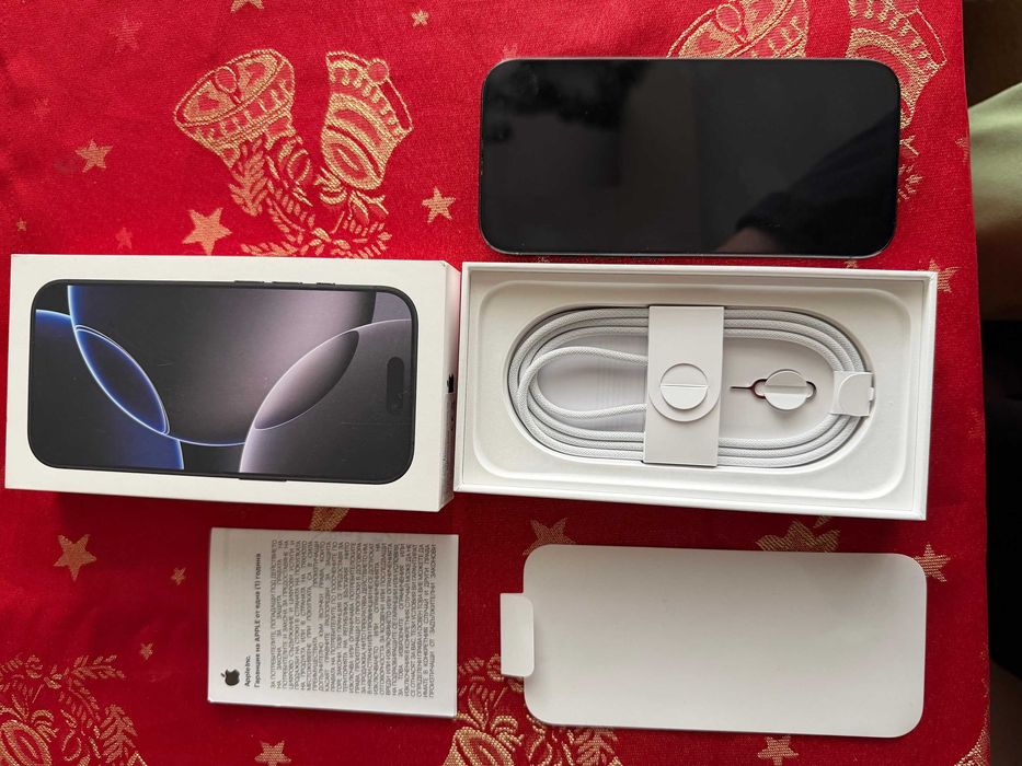 Iphone 16 pro 256 gb - Black - гаранционен до 24.02.2026 г.