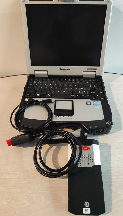 Pret redus ! Diagnoza auto multimarca pentru Itp/Service clasa 2+3 + Laptop militar Panasonic antisoc, limba romana, totul instalat turisme/camioane