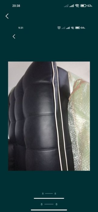 Canapea coltar Soprano piele neagra ecologica