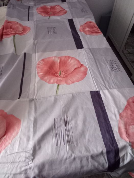 Спален комплект, чаршаф с калъфка 220 / 155см Мако сатен нов