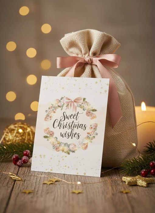 Коледни Картички Празнични Дизайни, Ръчно изработен вид, подарък