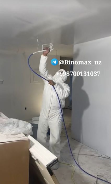 Механизированная Шпаклёвка и  покраска