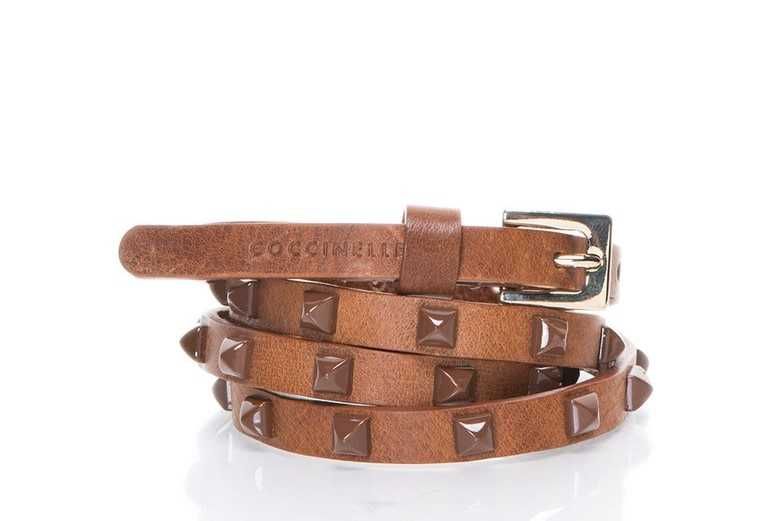 %ПРОМО% COCCINELLE – Дамски кафяв кожен колан размер: 85 см нов