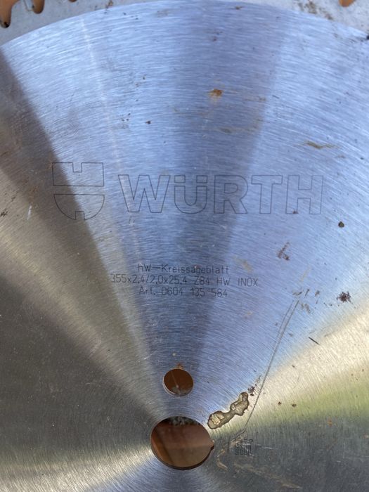 Disc taiere metal, panza circular Wurth