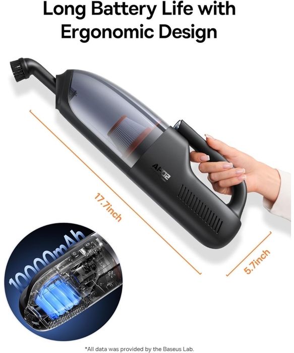 Aspirator de mana Baseus AP02, 6000Pa