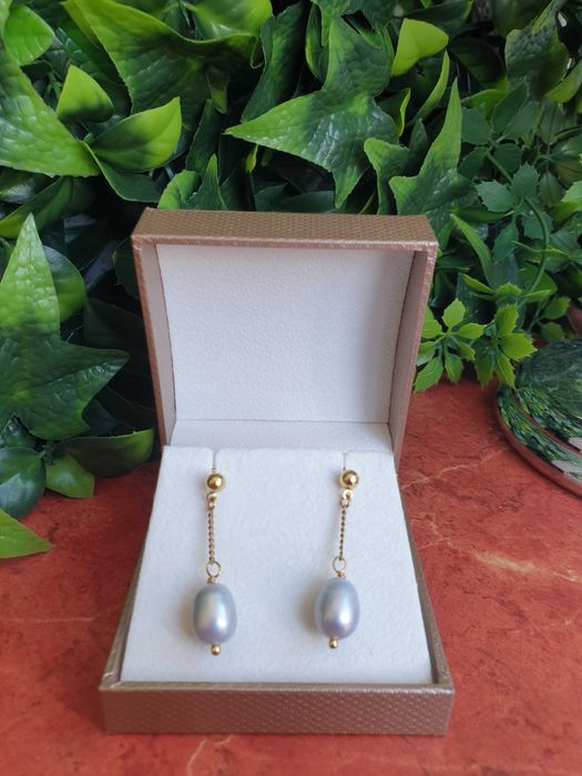 Cercei Aur 18k cu perle Tahity