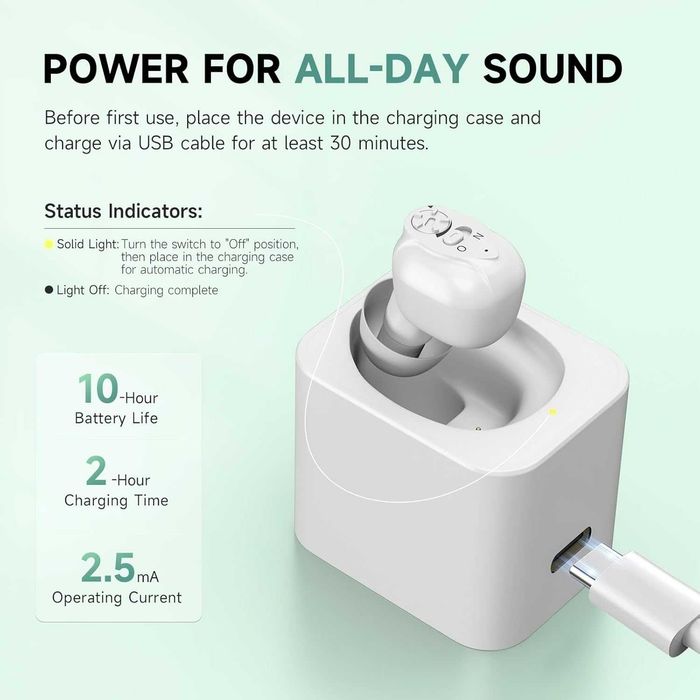 K87 Дискретен слухов апарат – Интрааурален (в ухото)