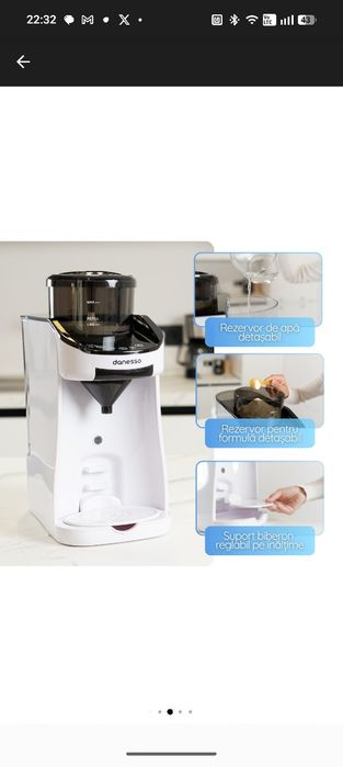 Espressor Lapte Praf pentru Bebelusi si Copii, Danesso®