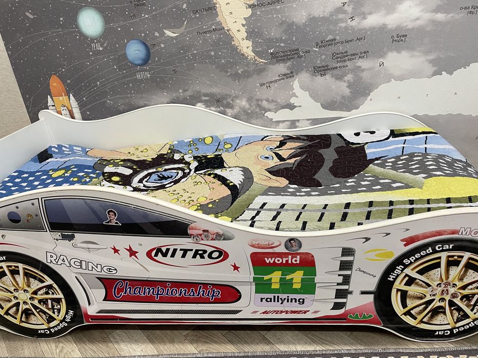 Кровать детская машинка