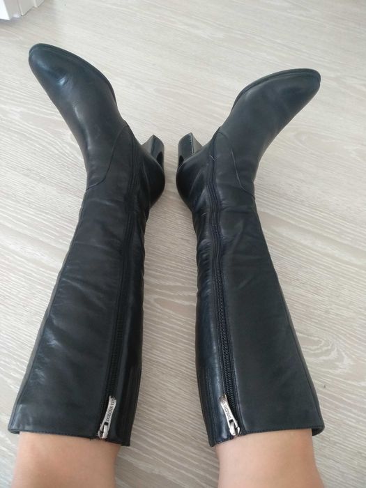 Сапоги женские из натуральной кожи 37