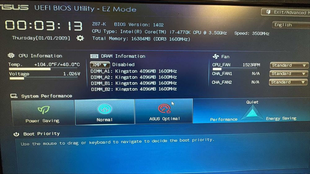 Kit Intel i7-4770k 4.0GHz + Asus Z87-K + 16GB DDR3 - 738