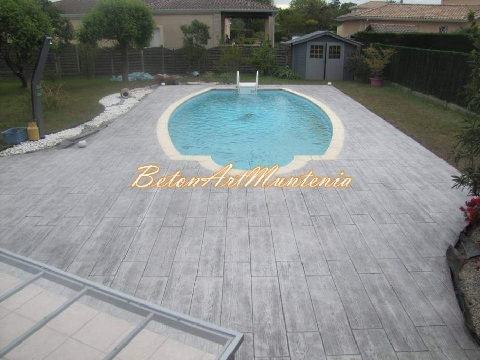 Beton amprentat,amprentat vertical.