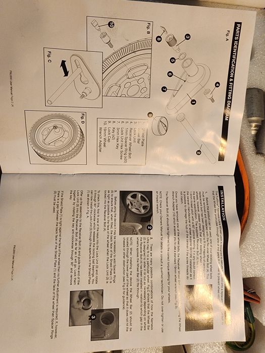 Заключваща система за заключване колелото на каравана