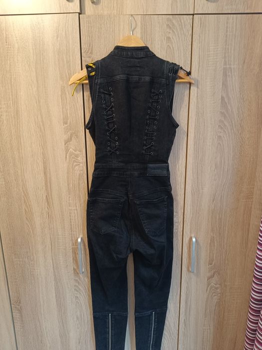 Diesel черен дънков гащеризон