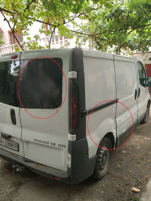 Opel Vivaro 1.9 Tdi an 2001, pentru marfa, inclus suport acoperis
