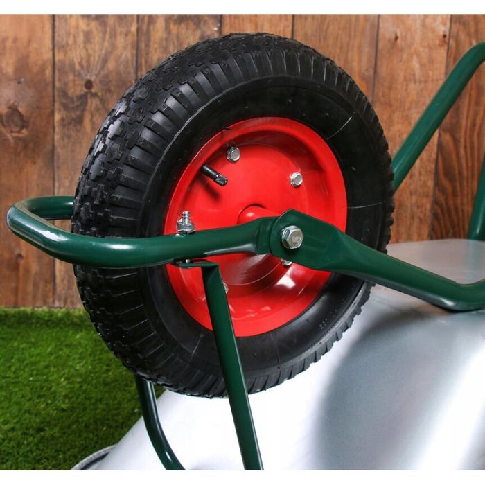 Roata pentru roaba, carucior 380 x 93, ax 1 mm, janta 220mm, Verke