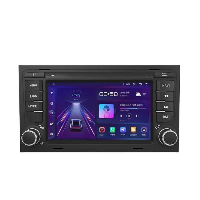 Navigatie Android Dedicata Audi A4 (2001 - 2008), 7Inch, BT, Carplay