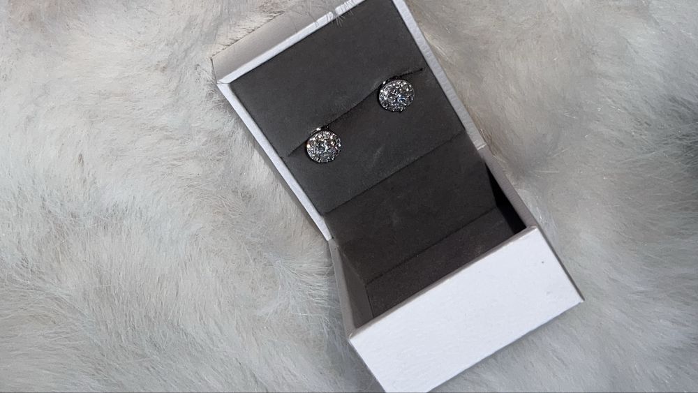 Пусеты Муассаниты