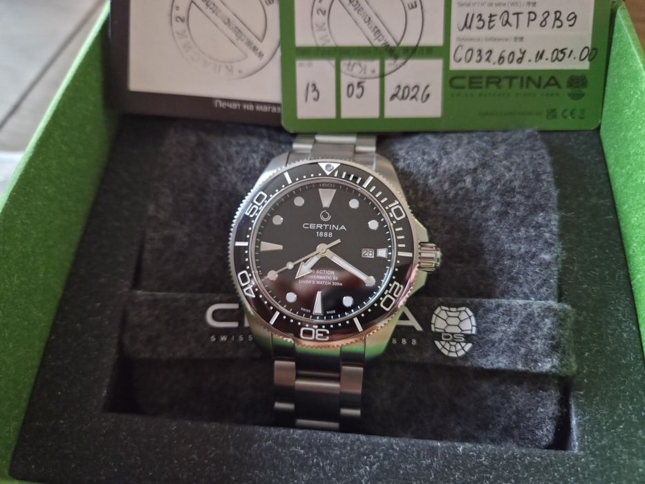 Certina DS Action 43mm в гаранция