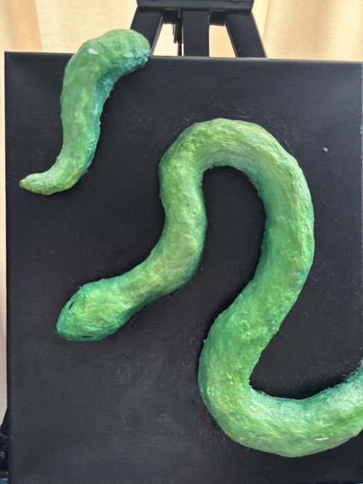 картина змеи с эфектом 3D