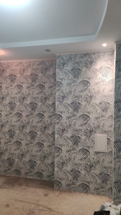 Поклейка всех видов обоев