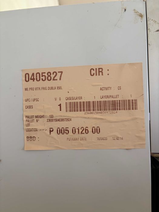 Vitrina frigorifica dubla, 850 litri, in stare buna