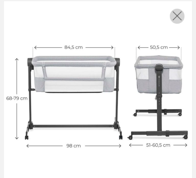 Pătuț Co-Sleeper Kinderkraft Neste UP2