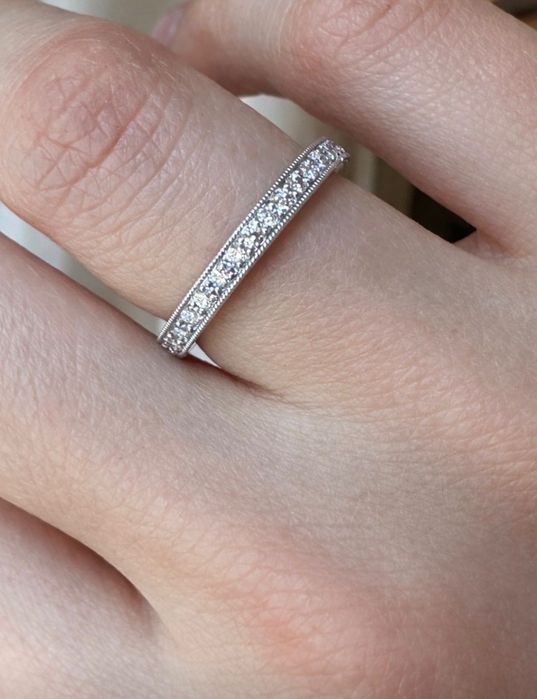 Оригинален пръстен Tiffany & Co. с диаманти | Pt950 | Елегантен и вечен дизайн