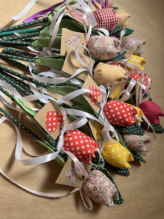 текстилни лалета  Ръчна Изработка  Лалета от плат