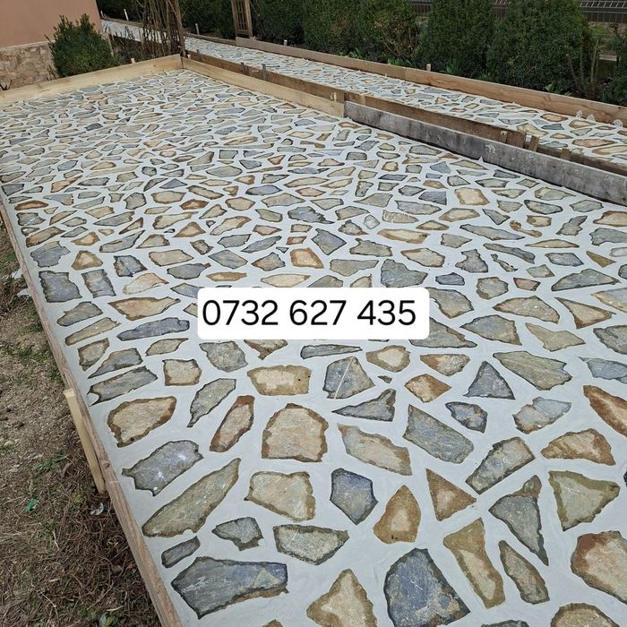 Piatra naturala de Grecia Livram  și Montam