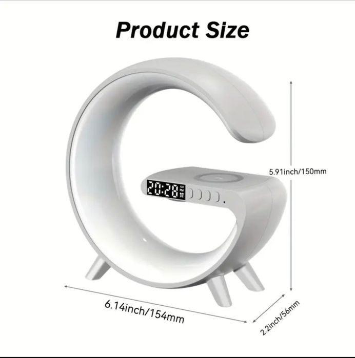 Беспроводная колонка/зарядка/будильник