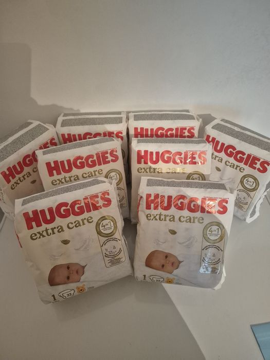 Set 8 Scutece Huggies Extra Care nr.1