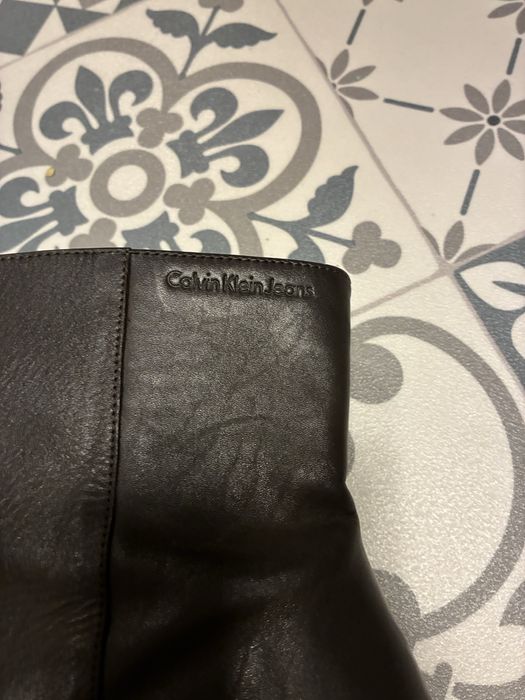 Кожени ботуши като нови, маратонки Asics и Salomon, боти Calvin Klein