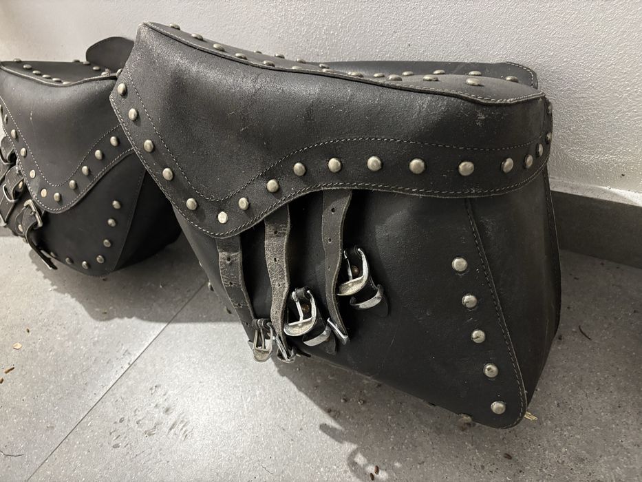 Set genti laterale / coburi moto piele (suzuki/yamaha/kawasaki/honda)