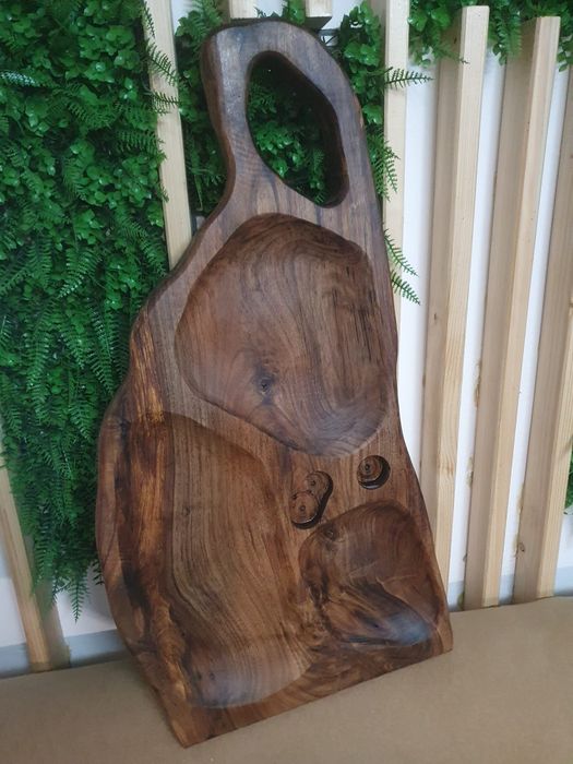 Platou servire rustic din lemn