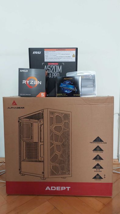 Ryzen 5 5500 16GB Ram 512G SSD, fără placă video