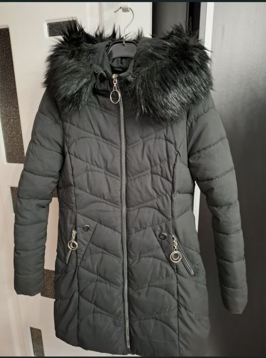 Geaca îmblănita  neagră