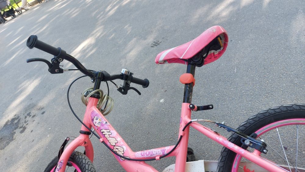 Bicicleta roti 16 roz copii fete hello girl fetita