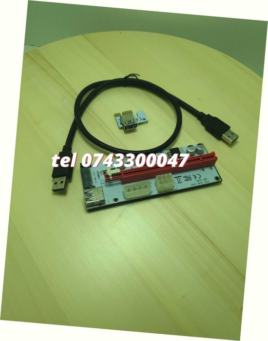 Riser Pciex Ver 008s 1x La 16x Cu Cablu De Date Usb 30 6 Pini  S