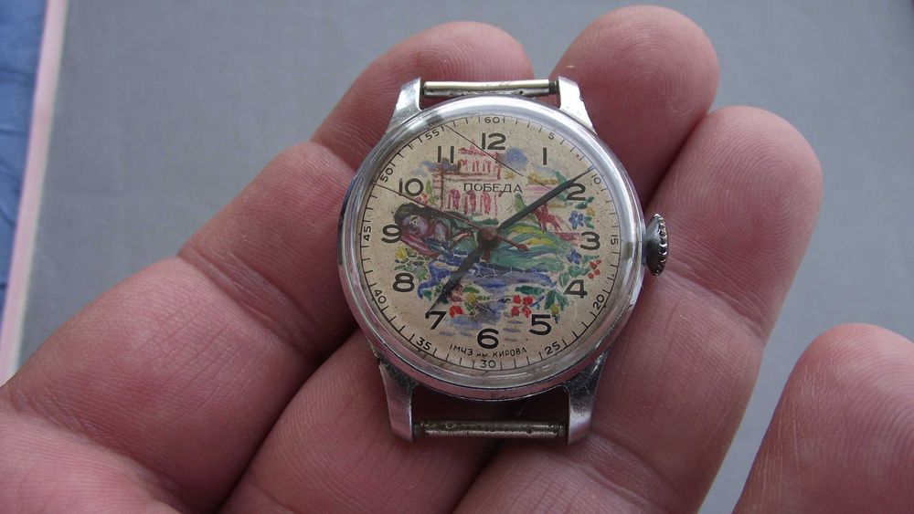 ЧАСОВНИК-ПОБЕДА-15кам.-1МЧЗ-56г.-СССР-Супер часовник