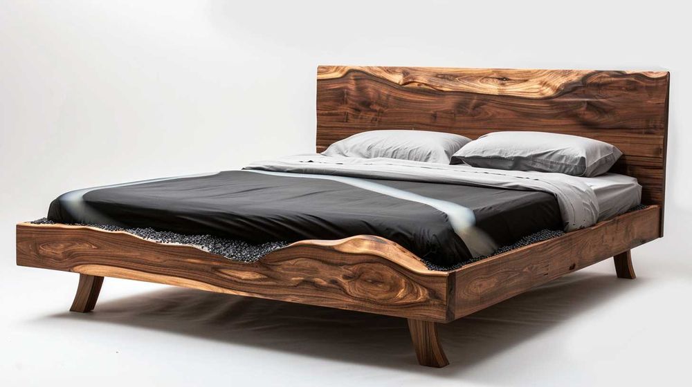 Дизайнерска спалня от масивна дървесина по поръчка