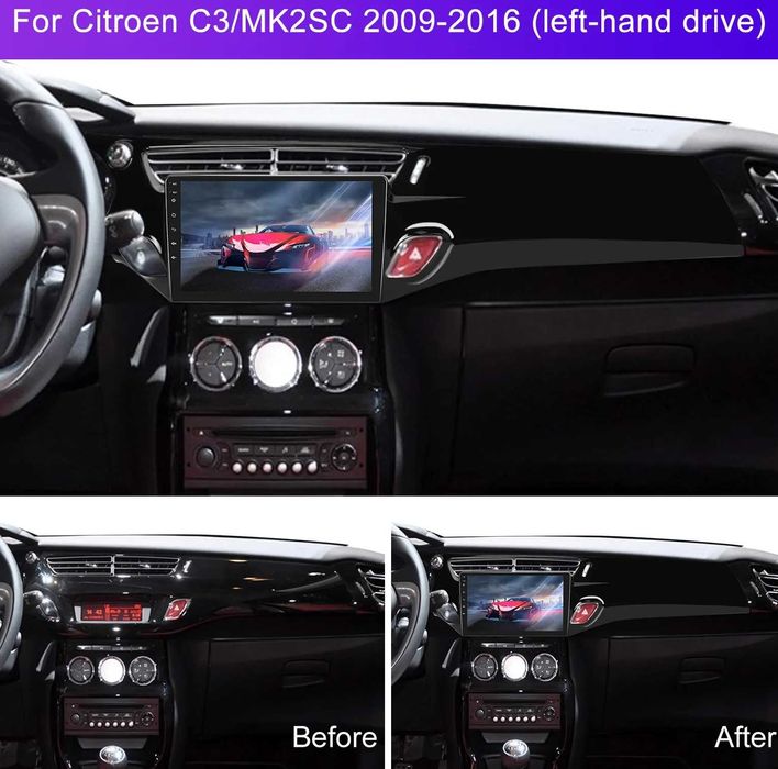 Мултимедия за Citroen C3 MK2SC Навигация дисплей плеър Android C3 2DIN