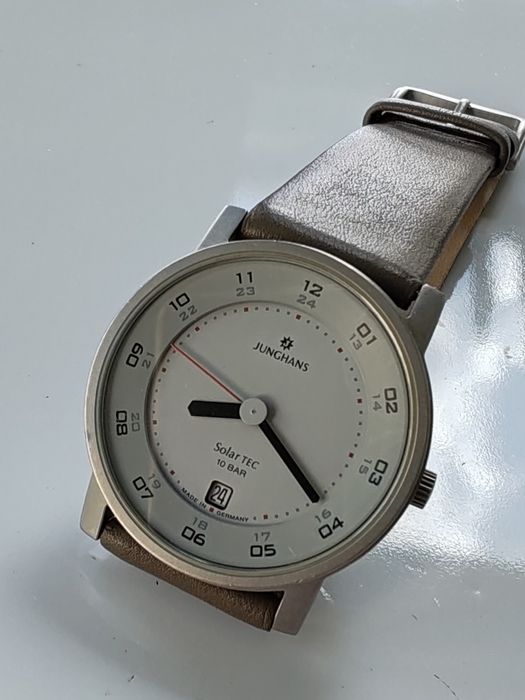 Ceas Junghans Solar Tec Elvețian Quartz 5 rubine - 35,5mm
