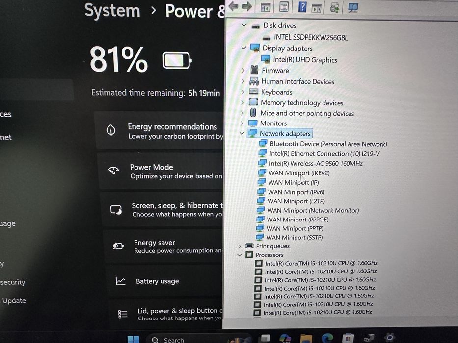 Laptop Lenovo Thinkpad L13 - inte i5 10th Gen - SSD240 - 16 DDR4