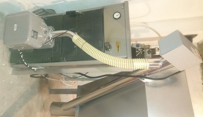 Пелетна горелка Фероли Ferroli SUN P7N с бункер и безжичен термостат