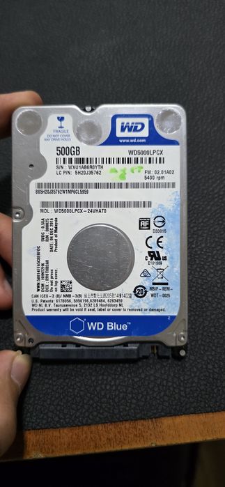 500 gb HDD 200 ming so'm